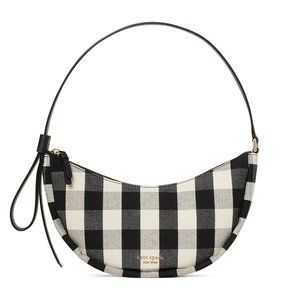 Kate Spade New York Small Smile Gingham Baguette